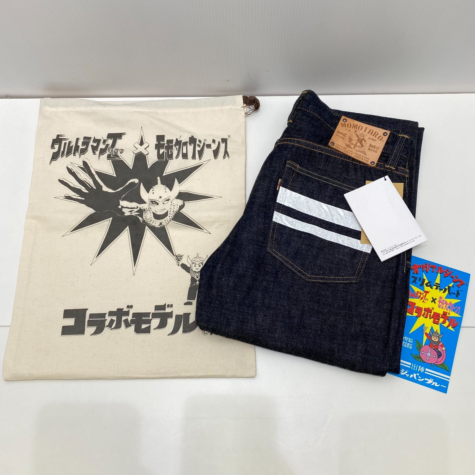 ウルトラマンタロウ×桃太郎ジーンズ コラボモデル スリムテーパード UM-014 30 インディゴ MOMOTARO JEANS - メルカリ