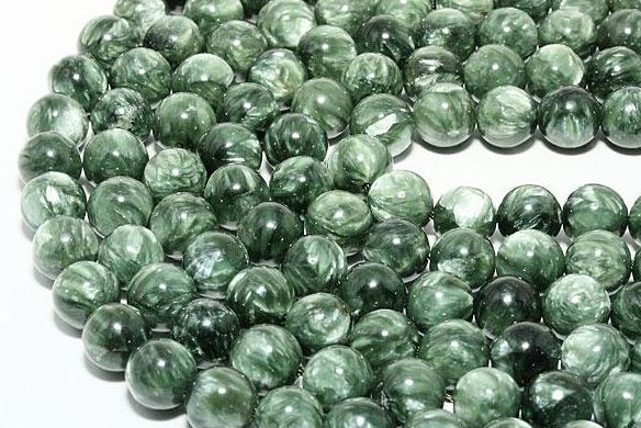 セラフィナイト 8mm 一連 アウトレット 天然石 パワーストーン