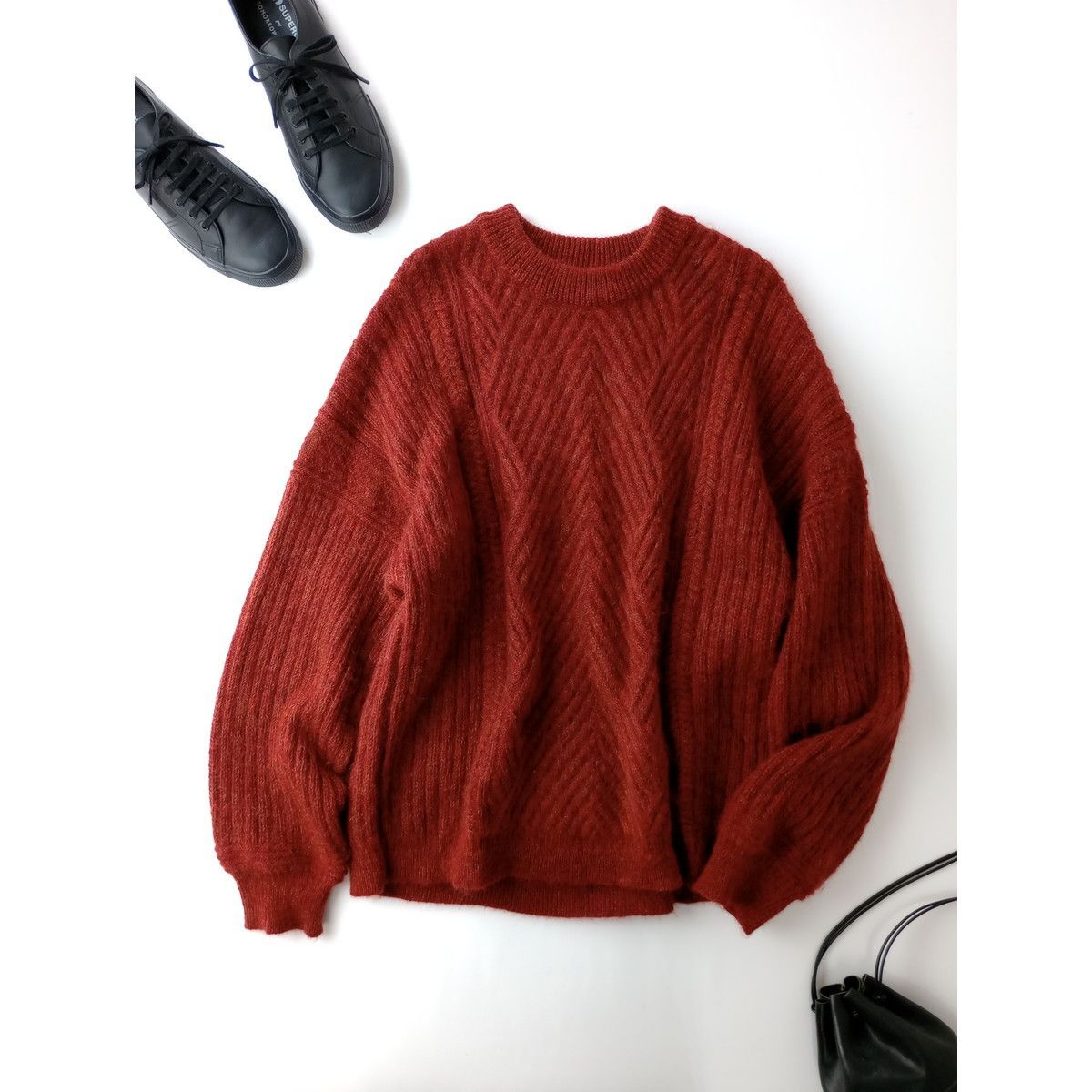 19AW YASHIKI ヤシキ Yukitsuri Knit モヘヤ ウール 混 セーター ニット 長袖 1(117K+2493)24F - メルカリ