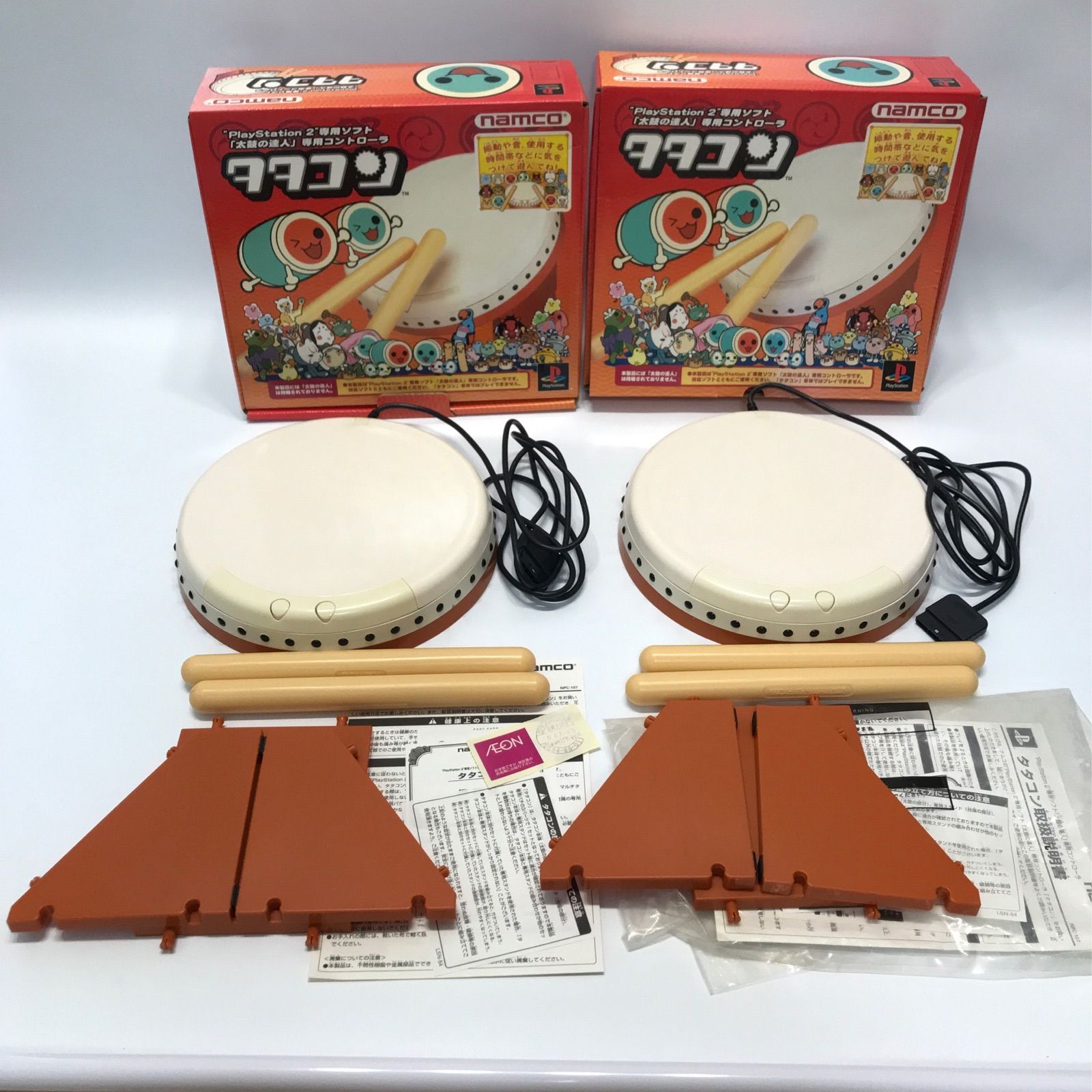 PS2 太鼓の達人 タタコン 2個 セット プレステ NAMCO ナムコ - PC