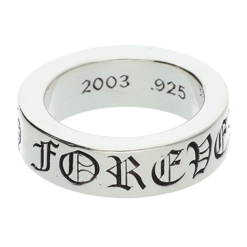クロムハーツ 6mm SPACER FOREVER 6mmスペーサーフォーエバー シルバーリング メンズ 8号