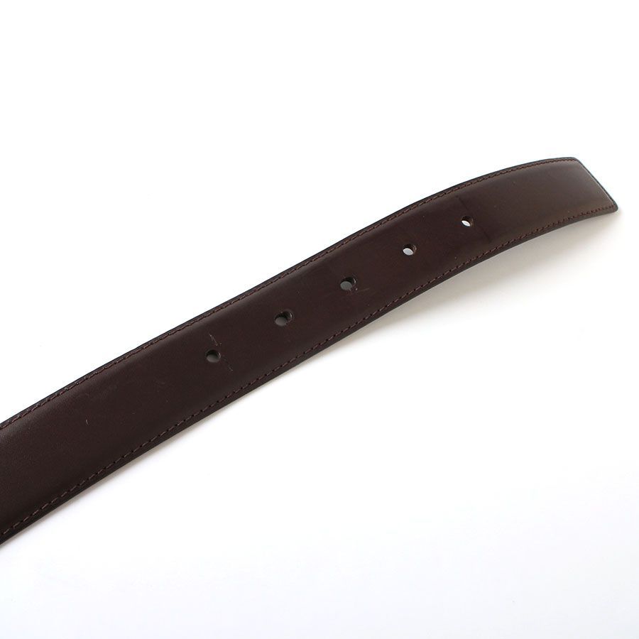 MFG25054 美品 dunhill ダンヒル レザー ベルト メンズ ブラウン