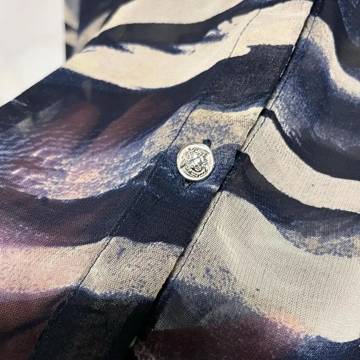 55 VERSACE Versace ヴェルサーチェ シースルー ブラウス