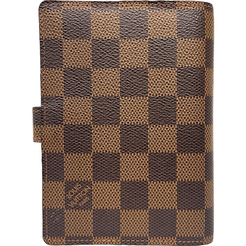 LOUIS VUITTON ルイヴィトン アジェンダPM R20700 ブラウン ダミエ エベヌ 手帳カバー レディース 12509K210