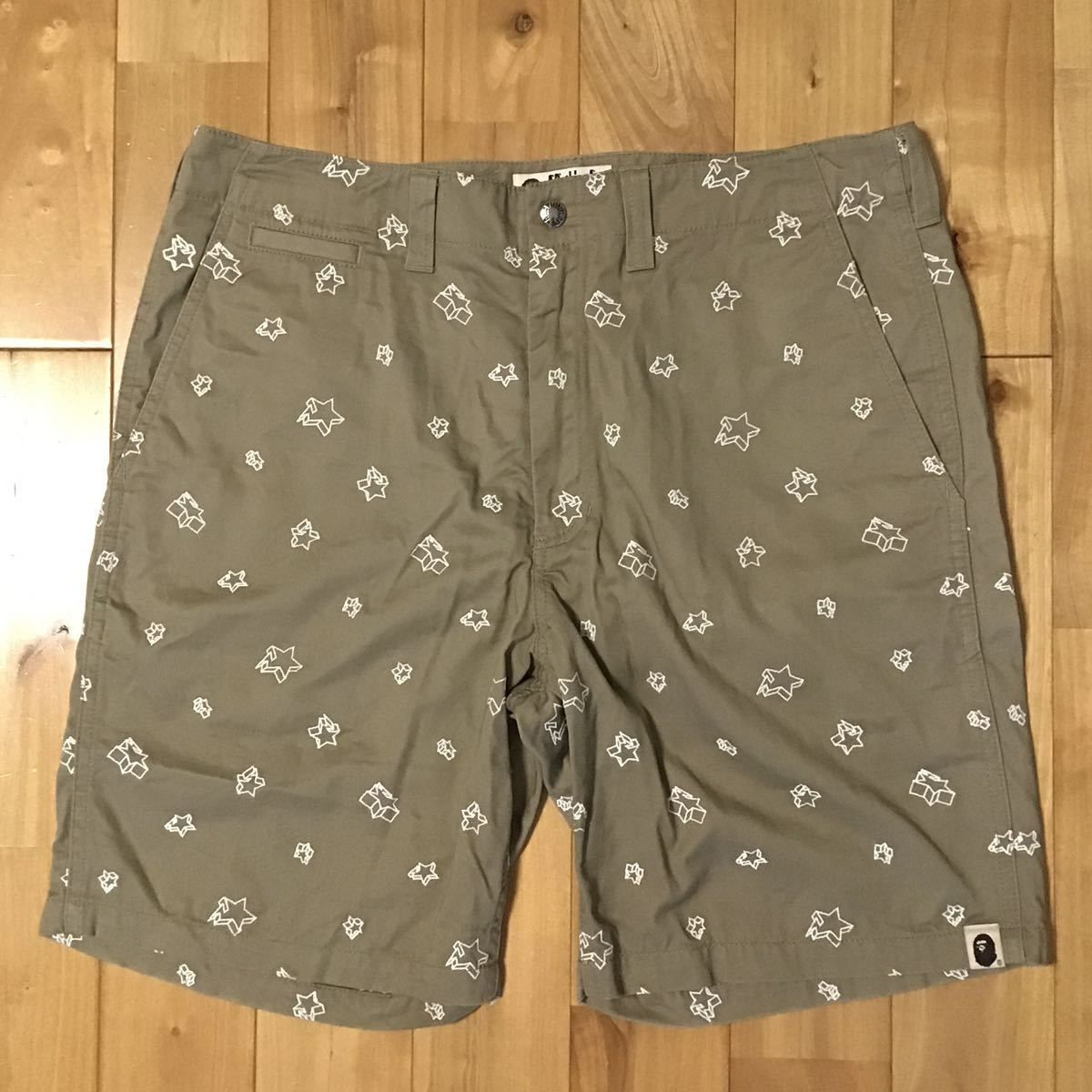 ☆蓄光☆ BAPESTA ハーフパンツ Mサイズ a bathing ape BAPE sta 