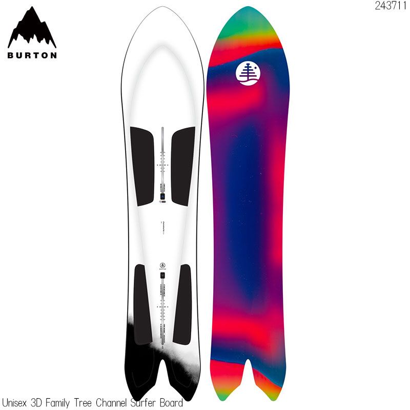 スノーボード 板 メンズ バートン チャンネルサーファー 24-25 BURTON Unisex 3D Family Tree Channel Surfer パウダー 日本正規品