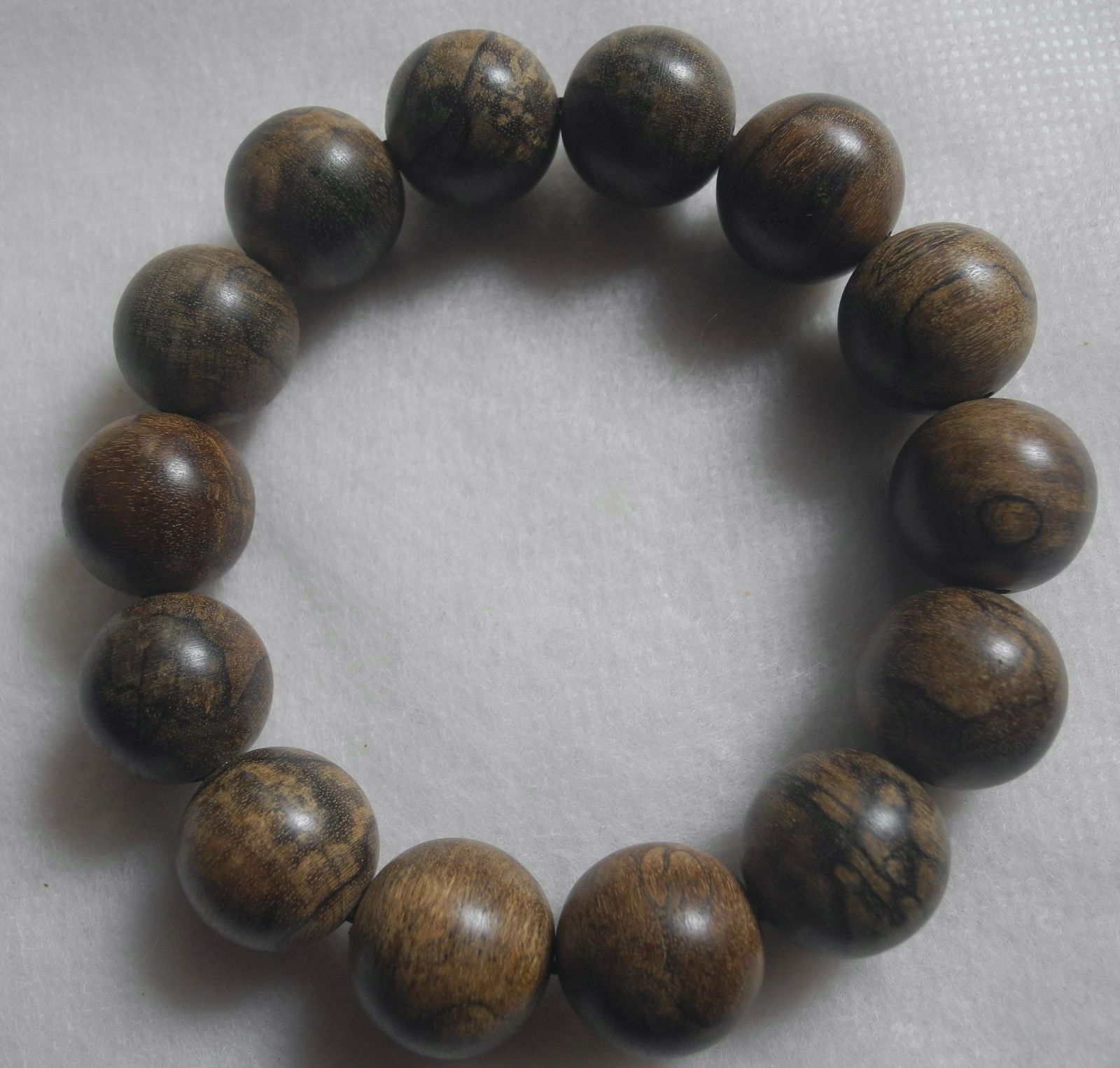 ベトナム産 天然香木 ブレスレット 数珠 沈香 良品！ ⑩ 本物 30g 16mm 甘い香り お香アロマ ヒーリング 花沈 仏具 水沈 伽羅 agarwood