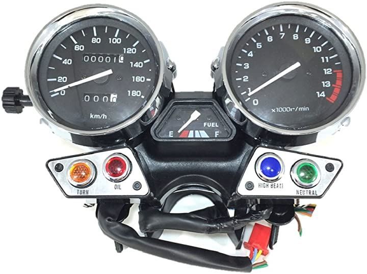 CustomDivine ヤマハ メーター ユニット スピード タコメーター 純正タイプ XJR400 4HM 93-94 ブラック パネル 社外品 ブラックパネル