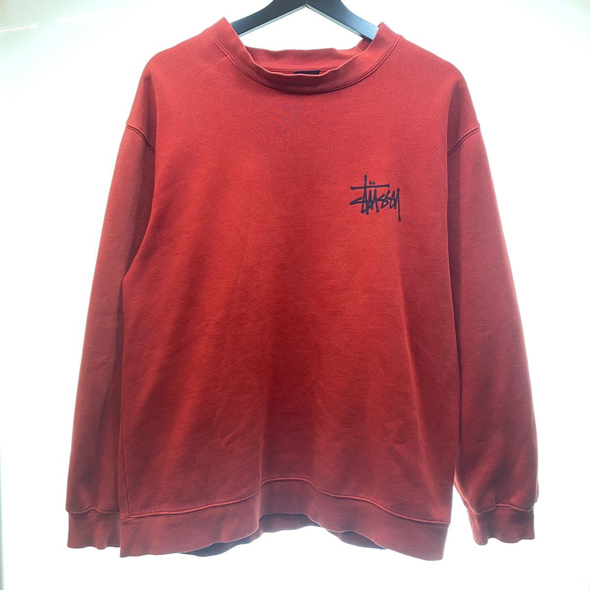 OGAのOLDSTUSSYOLD STUSSY モノグラムロゴ スウェットトレーナー 赤 紺