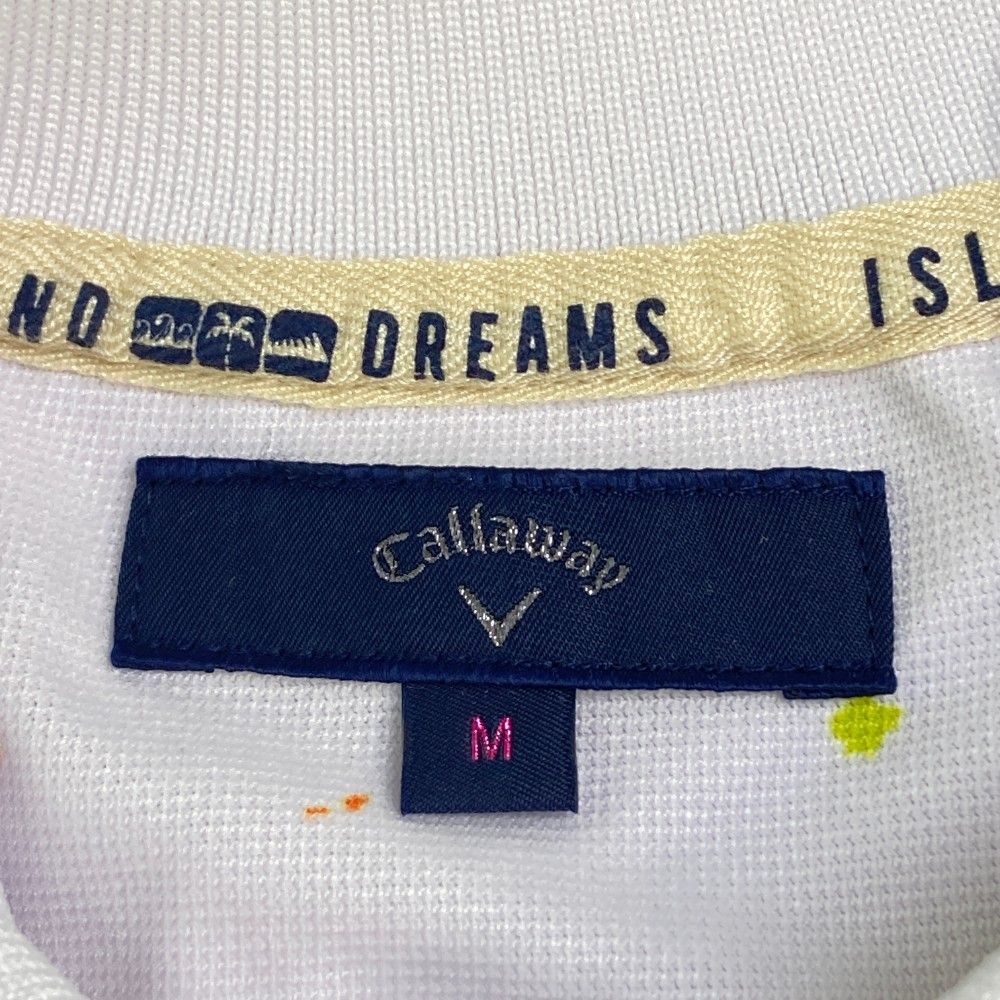 サイズ：M CALLAWAY キャロウェイ 半袖ポロシャツ ペイント柄