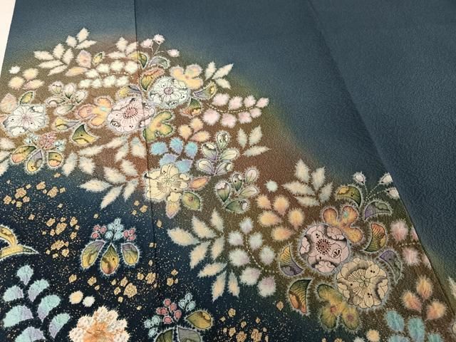 平和屋着物○越後十日町の一流染匠 桐屋・翠山工房 訪問着 辻が花 絞り