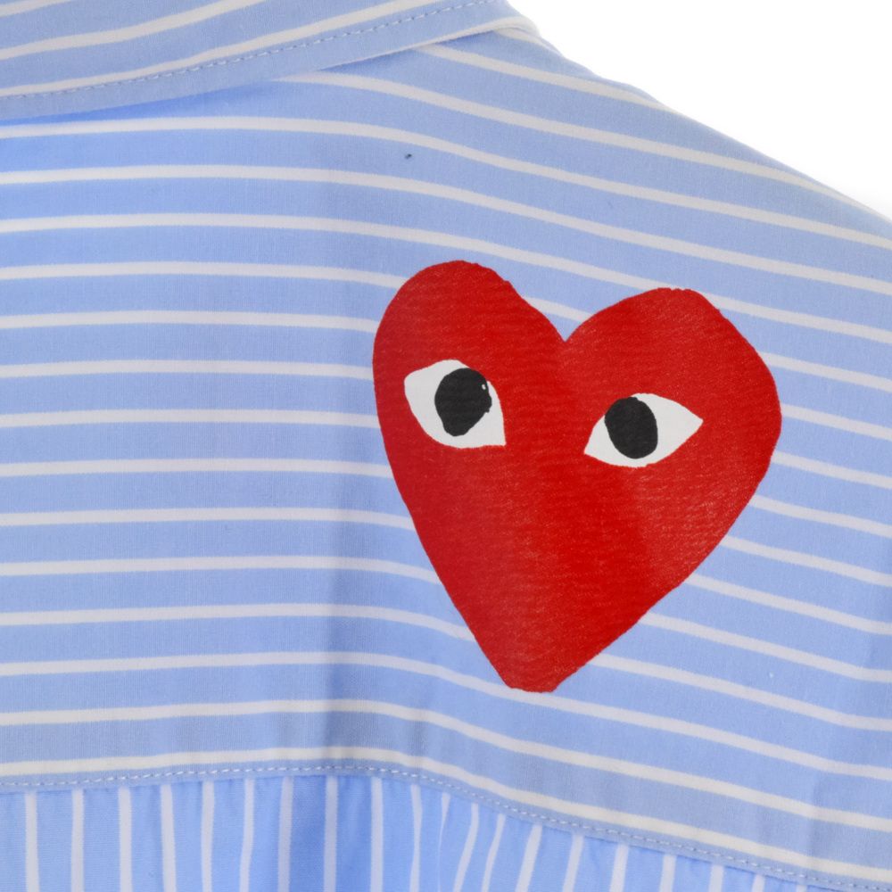 プレイコムデギャルソン ノースフェイス 長袖ストライプシャツ メンズ  