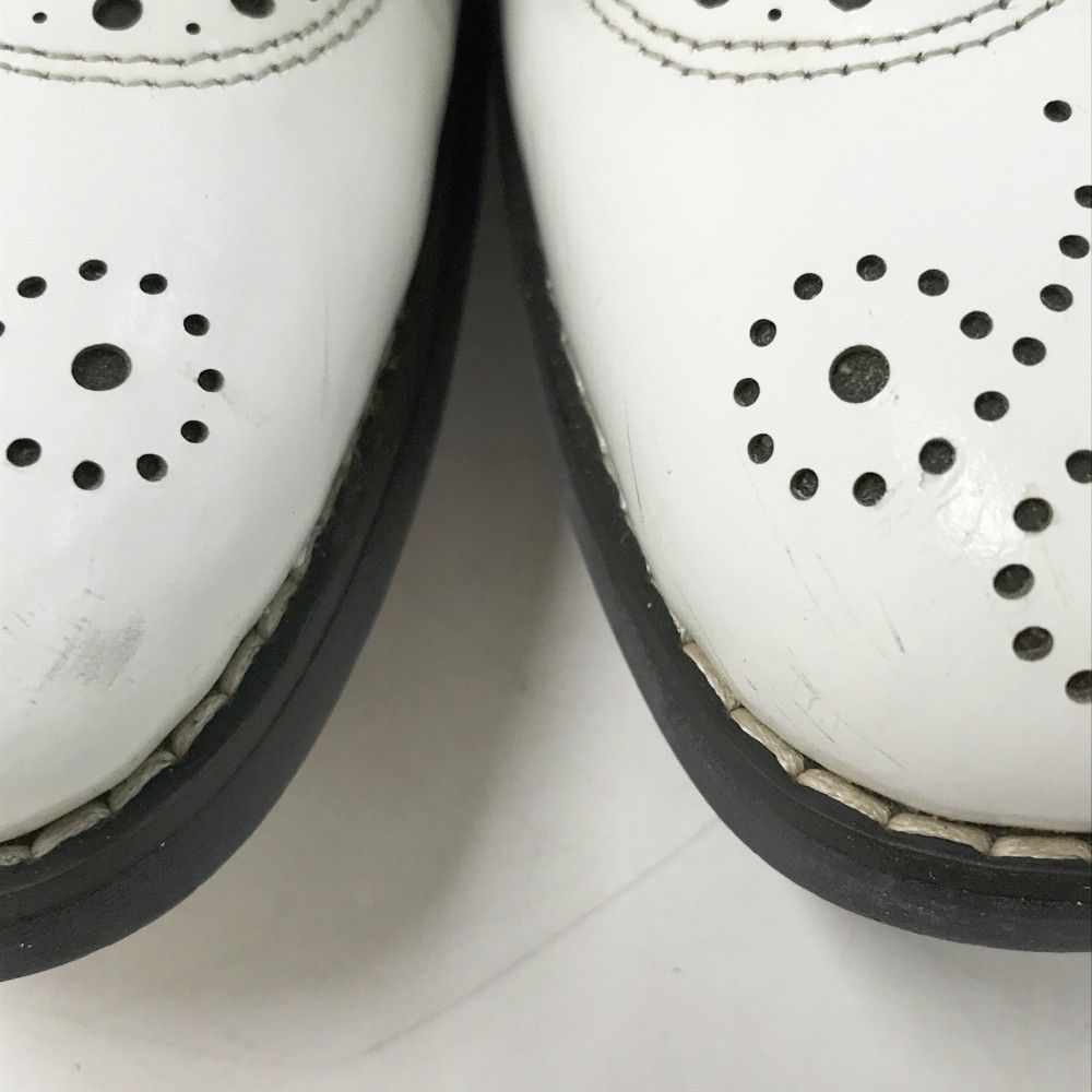 PEARLY GATES パーリーゲイツ ウィングチップ ゴルフシューズ ホワイト