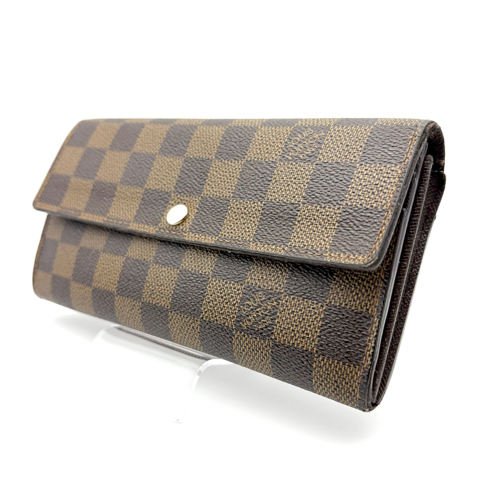 【良品】LOUIS VUITTON ルイヴィトン ダミエ サラ 長財布 ブラウン 良品 】LOIS VUITTON ルイヴィトン ダミエ ポルトフォイユサラ