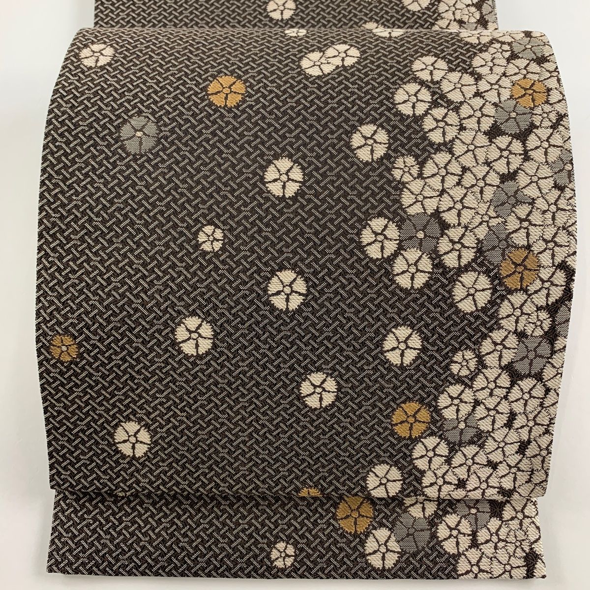 pk707 高級 まるっこく 正絹 定価65万 刺繍 袋帯