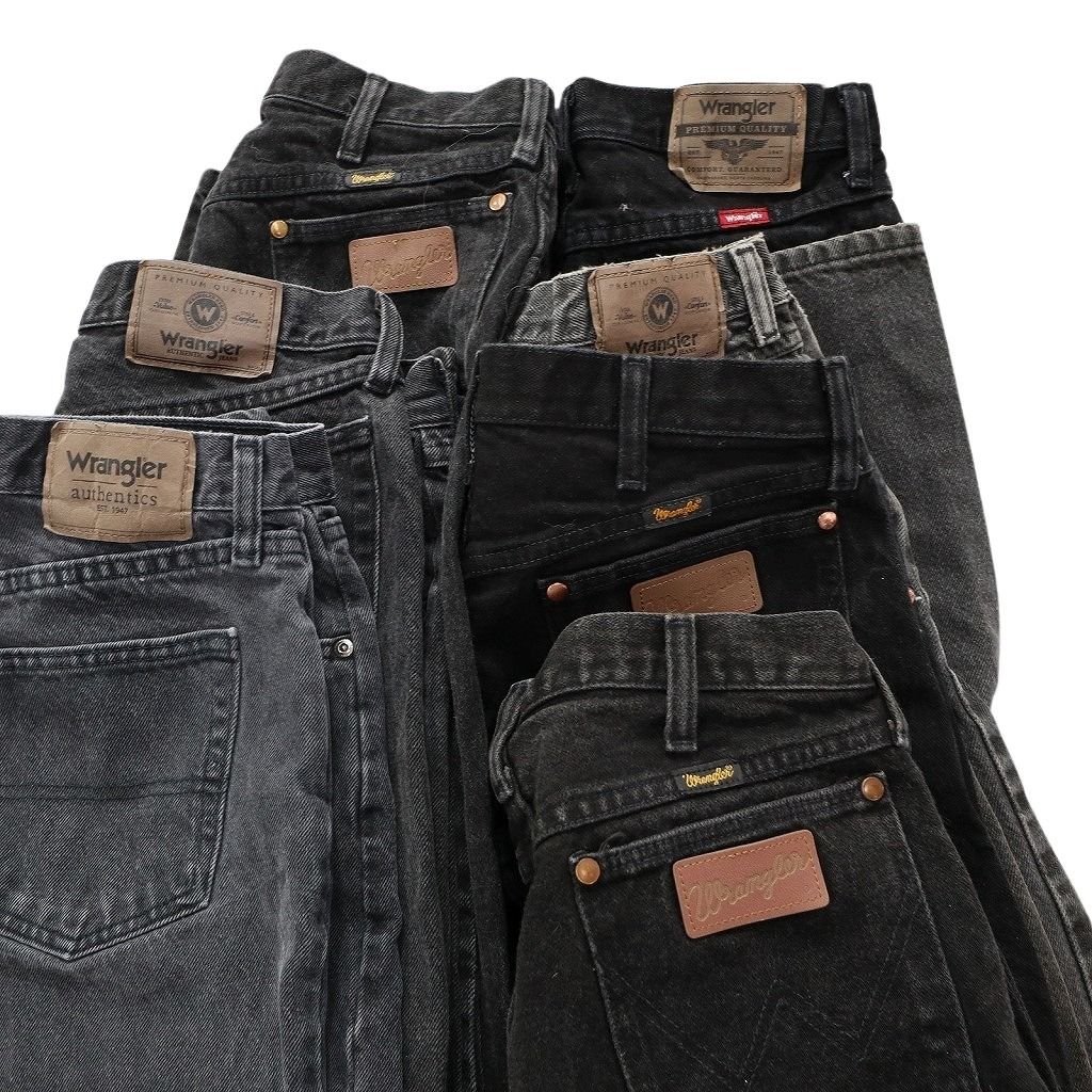 古着卸 まとめ売り Wrangler ラングラー ブラックデニム パンツ