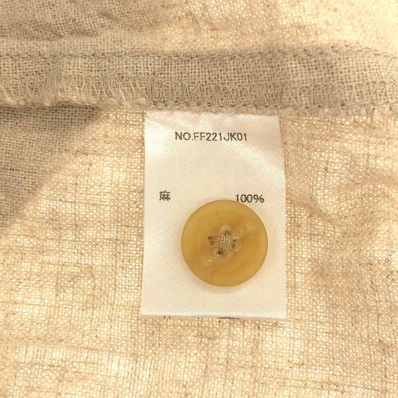 新品未使用！ foufou リネンワンボタンジャケット S foufou / フーフー | 2022SS | linen one button jacket リネン