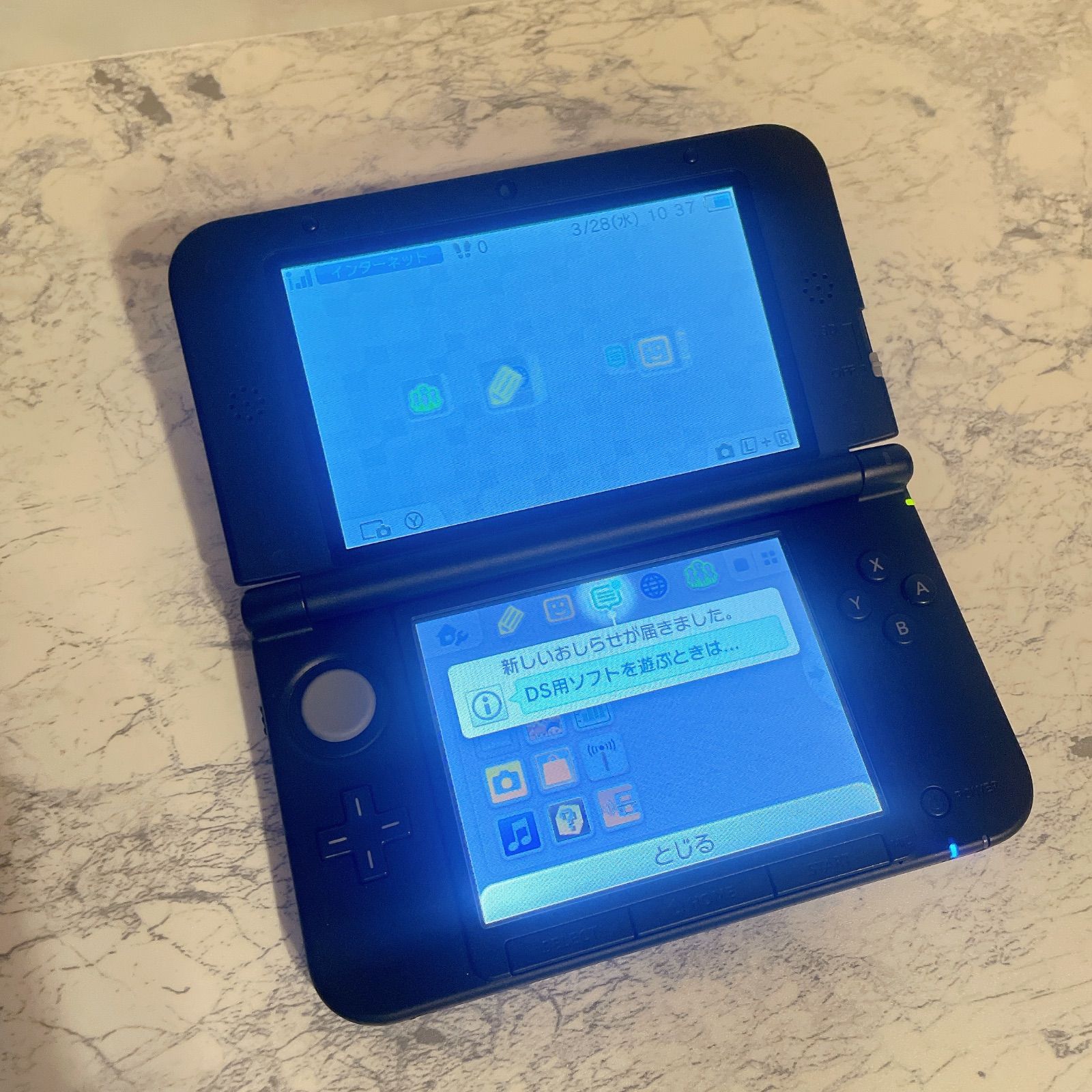 動作確認済】ニンテンドー 2DS 本体 (ブルー)充電器付きソフト