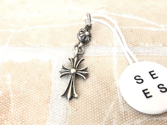 SEES BY RINAKN鑑定済 CHROME HEARTS クロムハーツ 1BALL TINY CH CROSS CHARM 1ボールタイニーCHクロスチャーム 111421436
