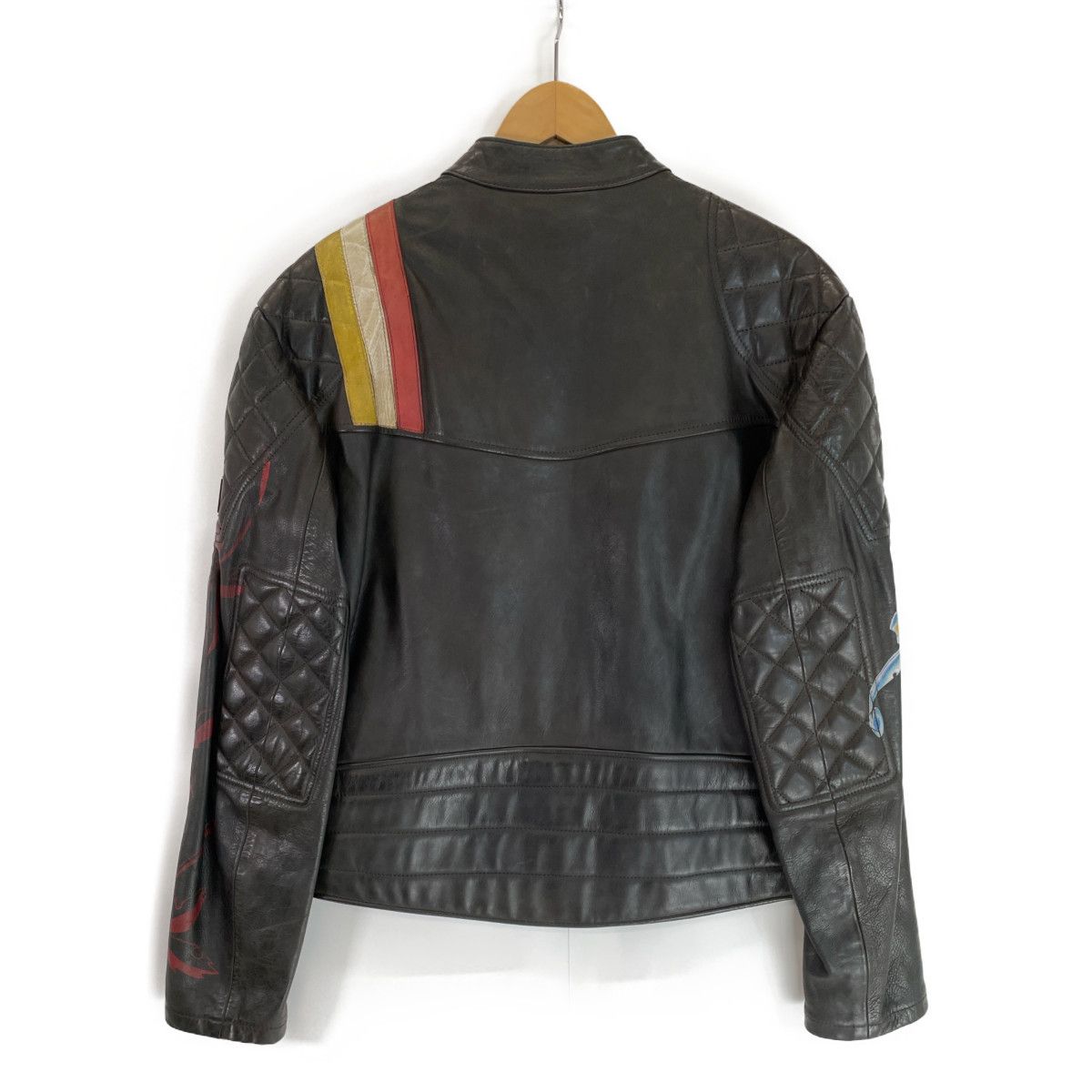 ベルスタッフ BLACK PRINCE ヘンププリント シングルライダース