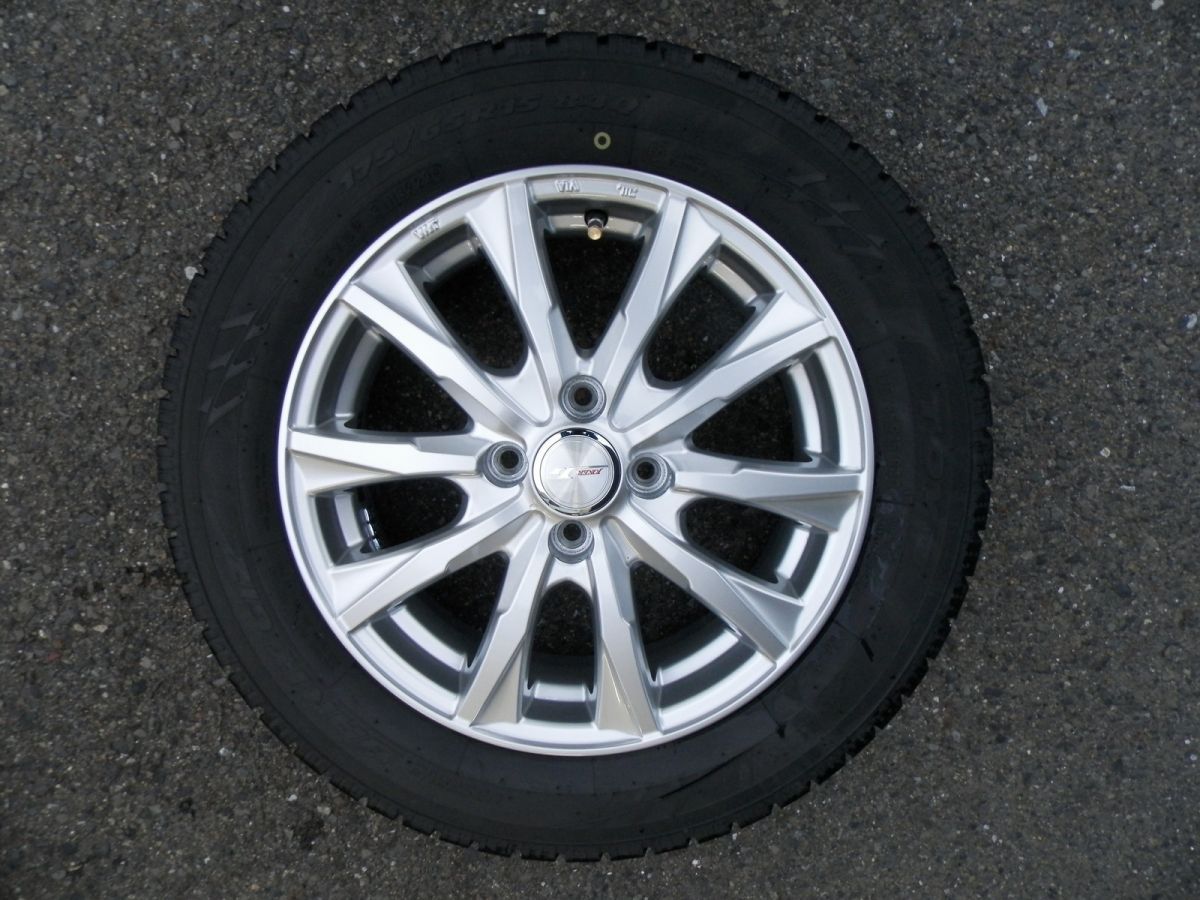 フィット JOKER GLIDE 15インチ 社外アルミホイール付スタッドレスタイヤ 4本SET 175 65R15 製 5.5J 42 4H 100