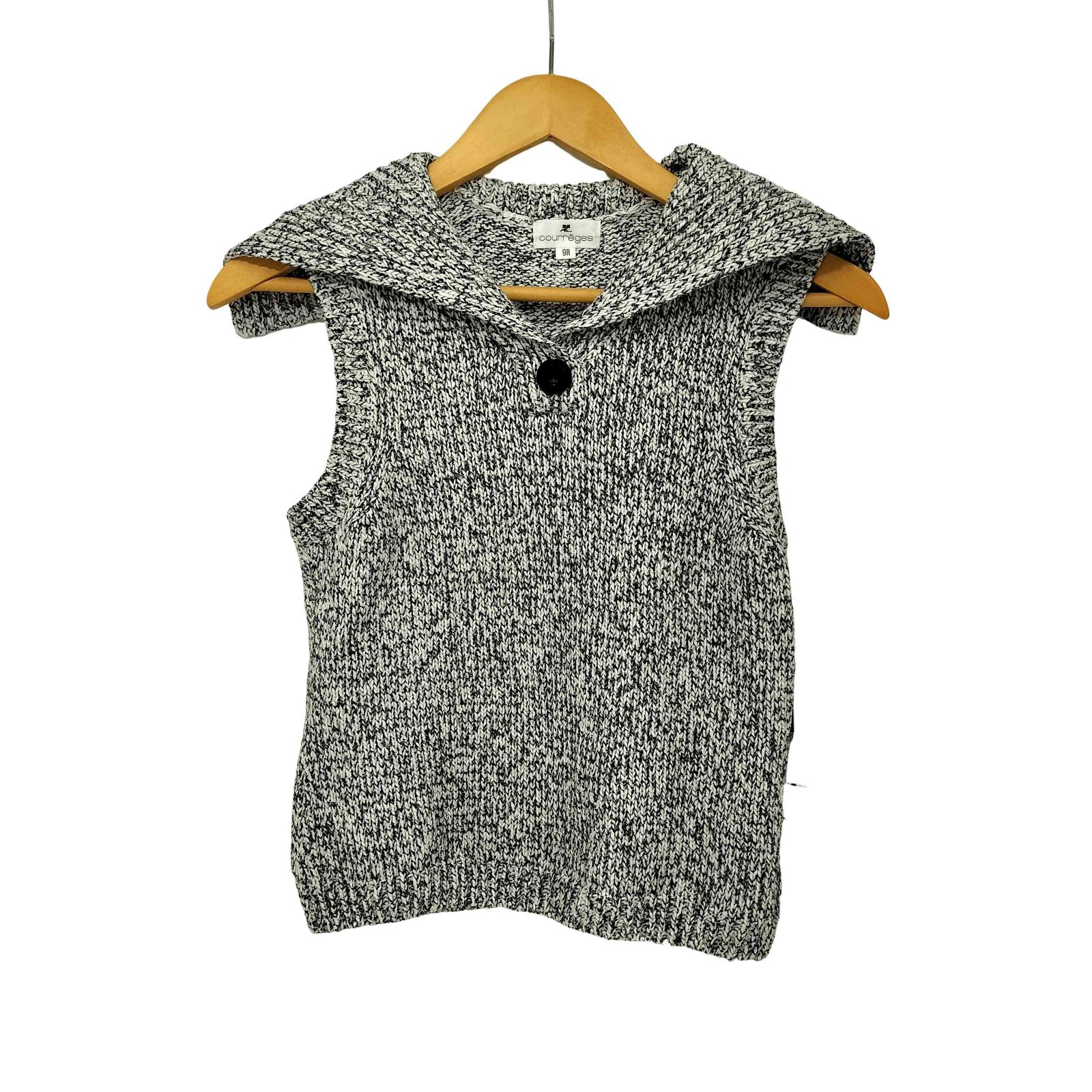 クレージュ courreges ノースリーブ コットンにっと トップス