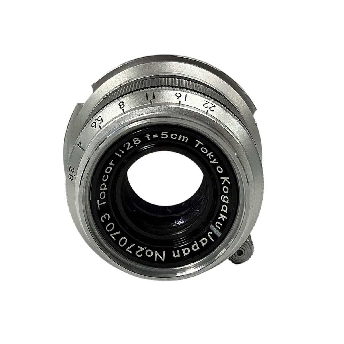 東京光学 Tokyo Kogaku Topcor 5cm F2.8 Mマウントアダプター
