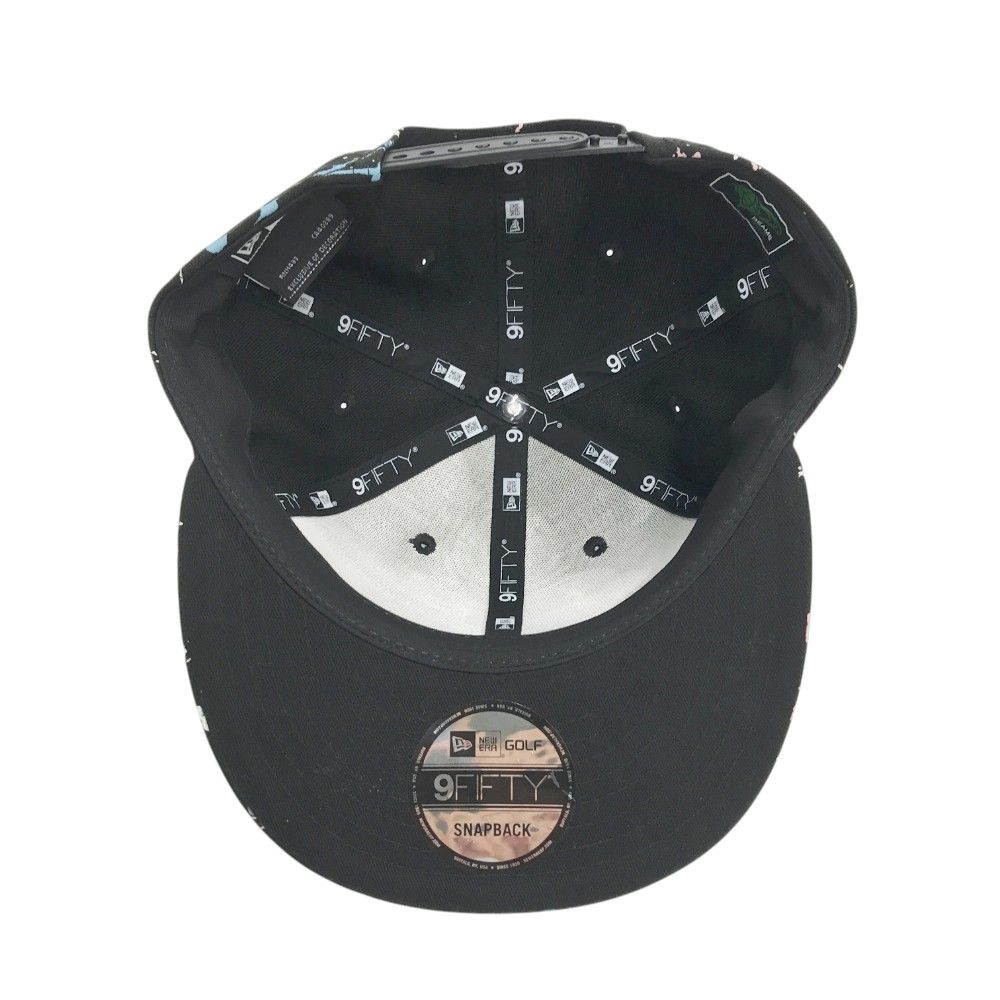 BEAMS GOLF ビームスゴルフ ×NEW ERA キャップ 総柄 ブラック系 サイズ