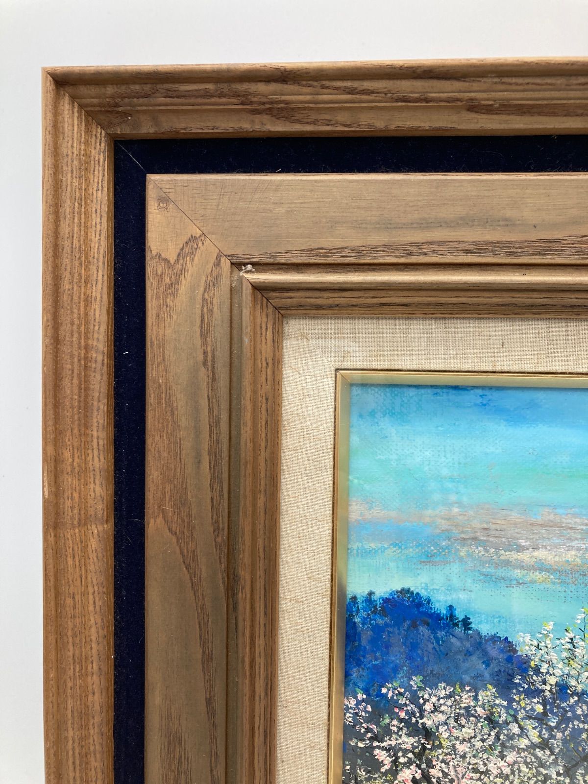 出岡実 Minoru Izuoka 絵画 油彩 油絵 美術品 風景画 額42×35 出岡実 Minoru Izuoka 絵画 油彩 油絵 美術品 風景画 額42×35