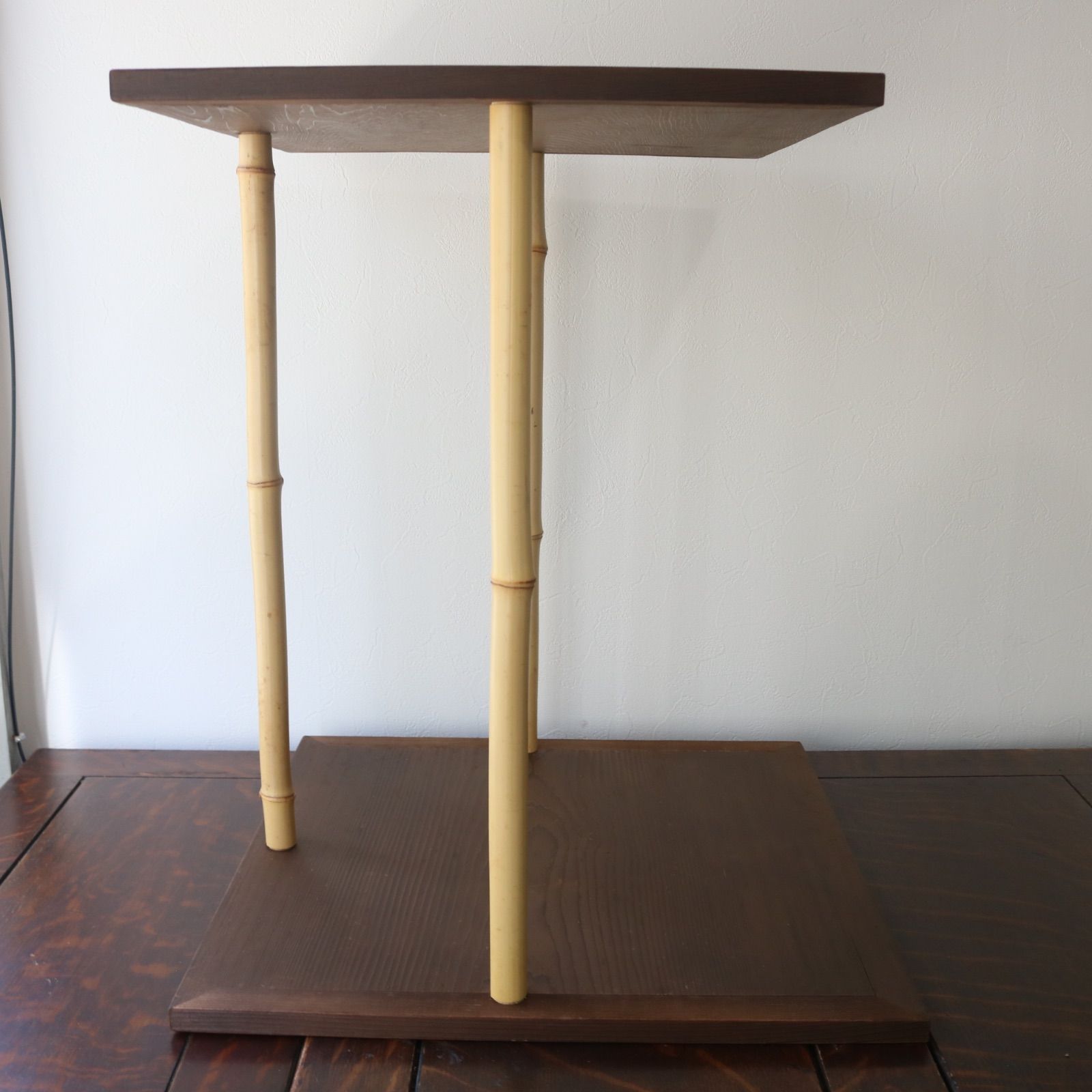 五行棚 紙 茶道具 裏千家 玄々斎好 組立式 焼杉 茶棚 指物