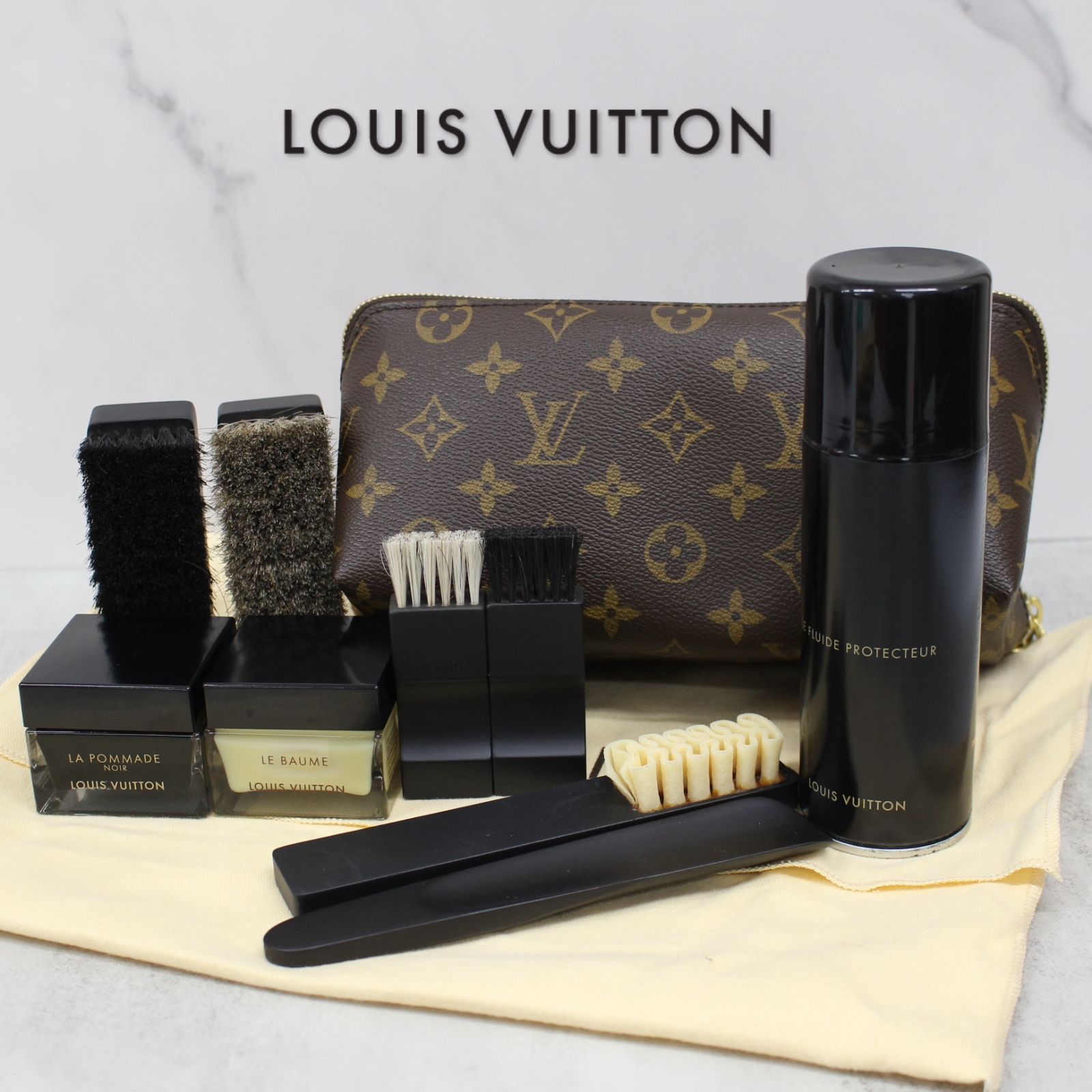 S116)【美品/付属品完備♪】LOUIS VUITTON/ルイヴィトン シューケア 