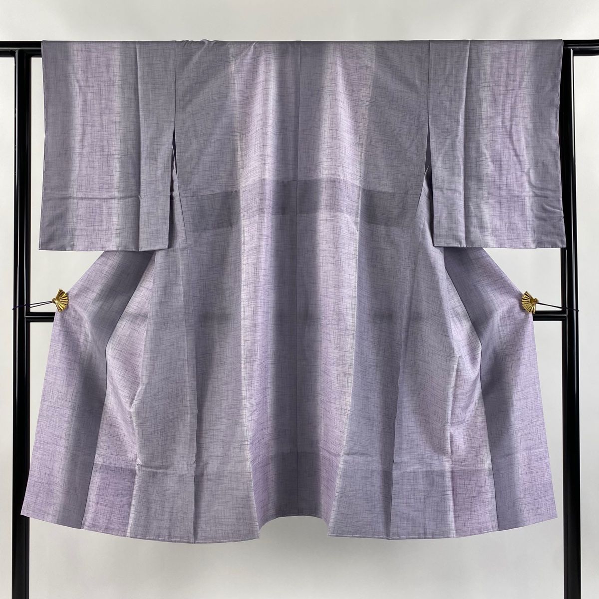 長襦袢 身丈117cm 裄丈61cm S やまと 幾何学模様 薄紫 正絹 秀品