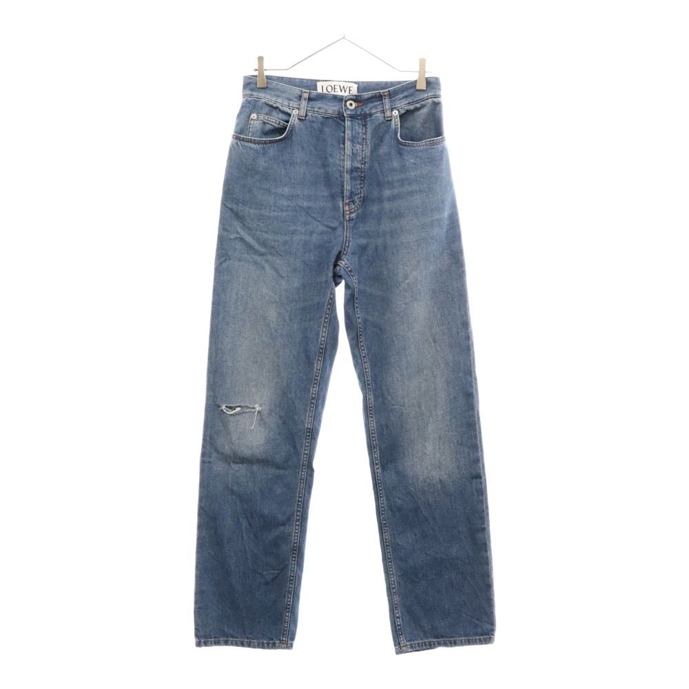 LOEWE (ロエベ) 22AW Washed Denim Trousers ダメージ加工 