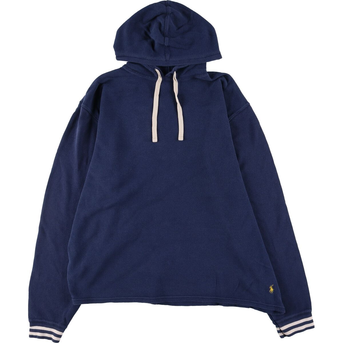 古着 ラルフローレン Ralph Lauren フード付き サーマルロンT ワッフル メンズXL相当/eaa497978