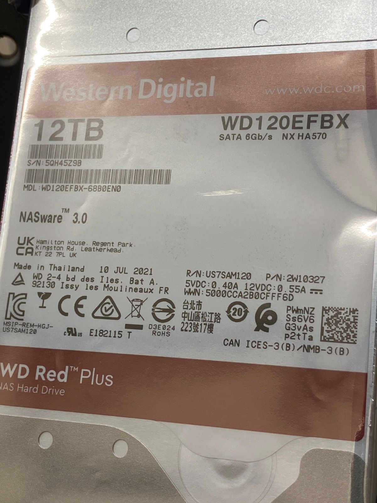 WD120EFBX 12TB SATA AF Red Plus 3.5 HDD Western Digital NAS Hard Drive WWW_OPDRERGINERDOGAN_COM