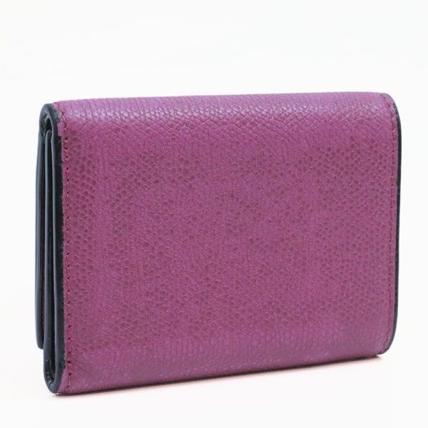 広尾店】ヴァレクストラ Valextra コンパクトパース 三つ折り財布  