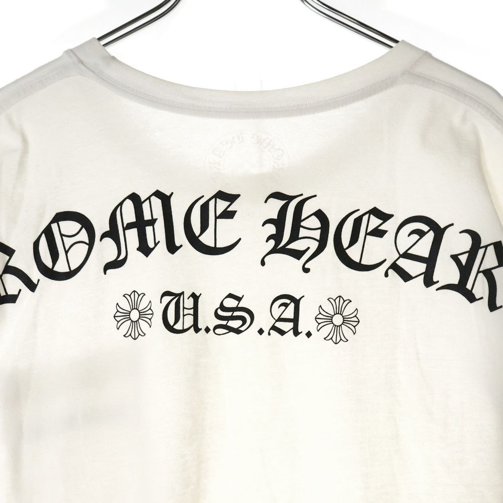 クロムハーツ スクロール ラベル バックプリント 白 Tシャツ CHROME HEARTS クロムハーツ（原本無） 国内正規品 スクロール