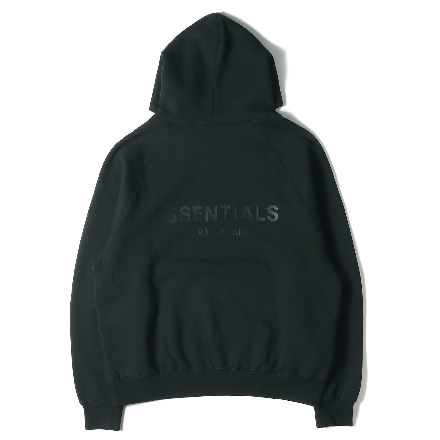 fog essentials パーカー　ブラック/Sサイズ FOG ESSENTIALS - フロントロゴパーカー - LOGO HOODIE - BLACK