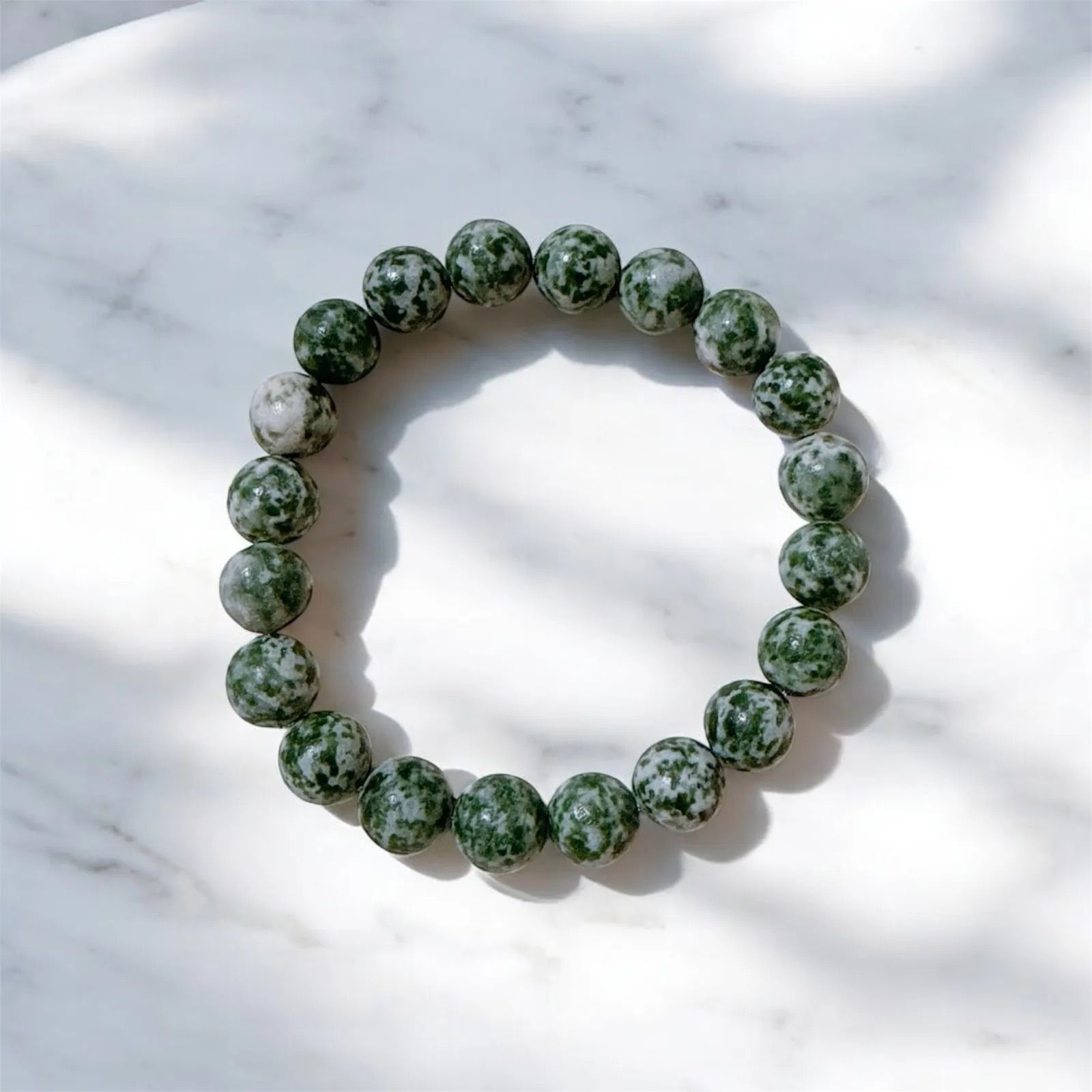 和田玉インクォーツ 10mm珠 天然石ブレスレット - メルカリ