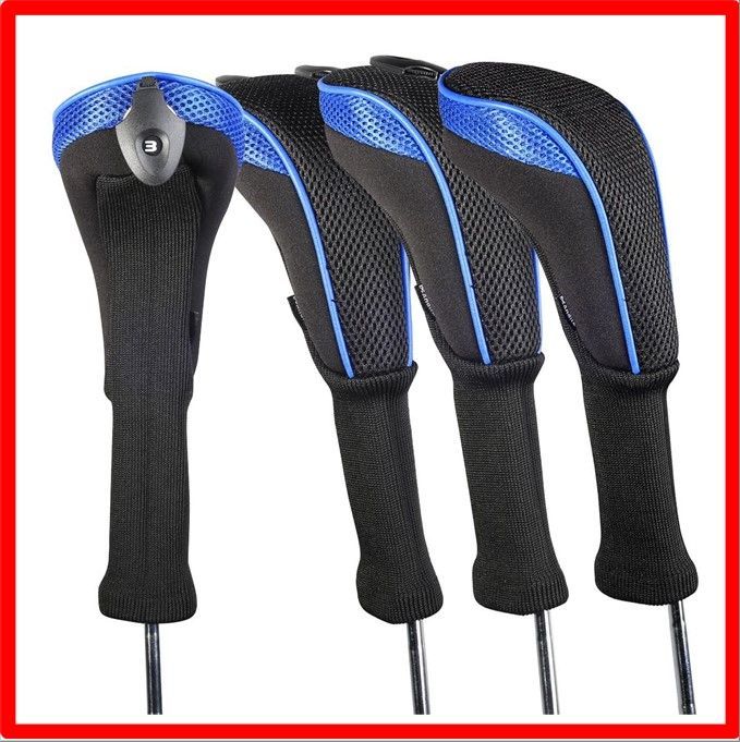 美品　ゴルフ　ヘッドカバー　ブラック HC0718-DR オールブラックヘッドカバー | ヘッドカバー