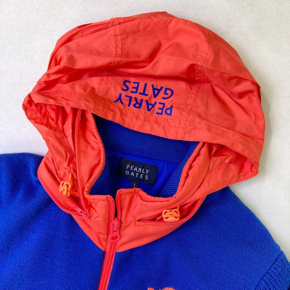 サイズ：1 PEARLY GATES パーリーゲイツ 裏地付 ニット ジップ