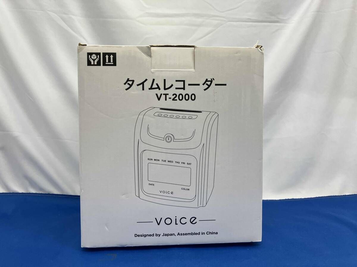 voice VT-2000 タイムレコーダー カード、説明書、リボン、鍵付 VOICE