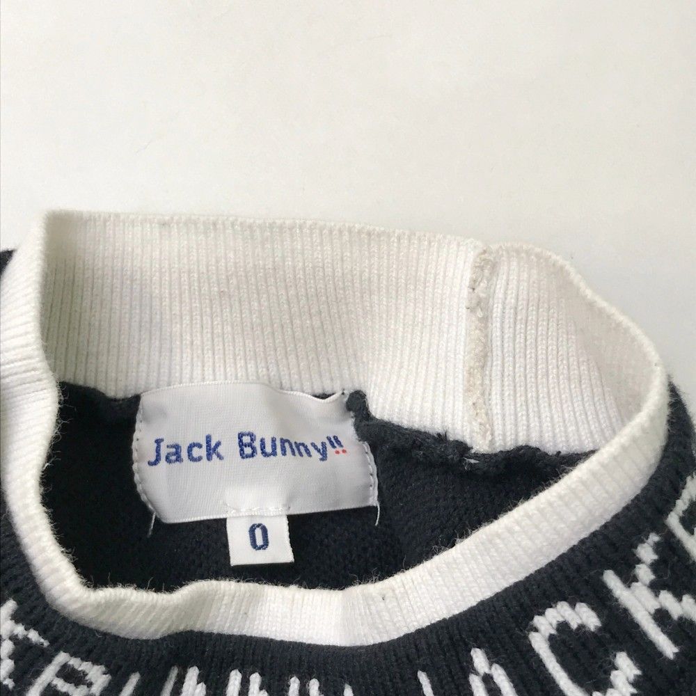 サイズ：0 JACK BUNNY ジャックバニー 2023年モデル ニットセーター  ネイビー系 [240101415166] ゴルフウェア レディース ストスト Jack Bunny!! JACK BUNNY ジャックバニー 2023年モデル ニット