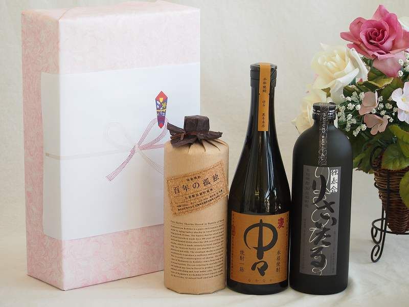 本格麦焼酎贈り物ギフトボックスセット 麦焼酎百年の孤独40°(宮崎県