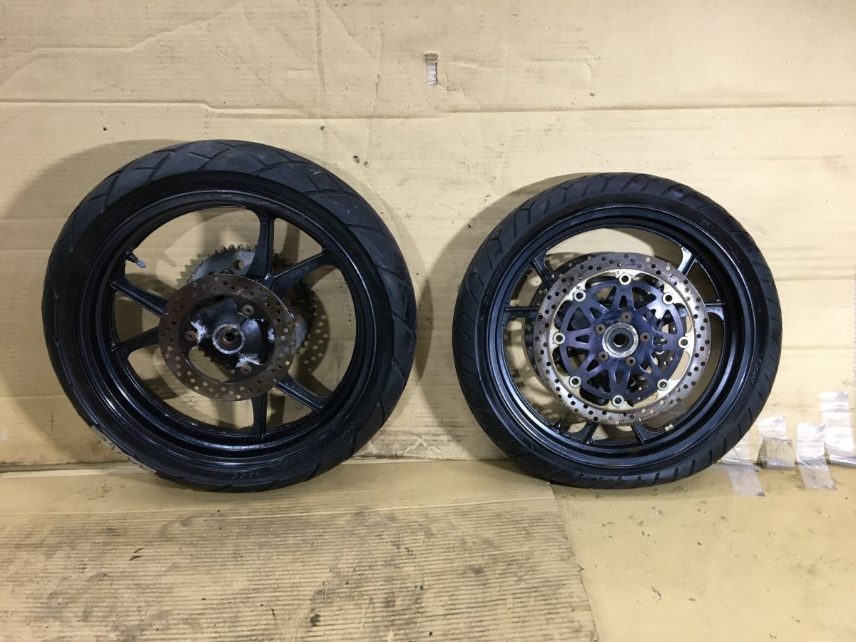 ZXR250 ZX250C C2 規制前 45馬力 前後 ホイール セット ディスク