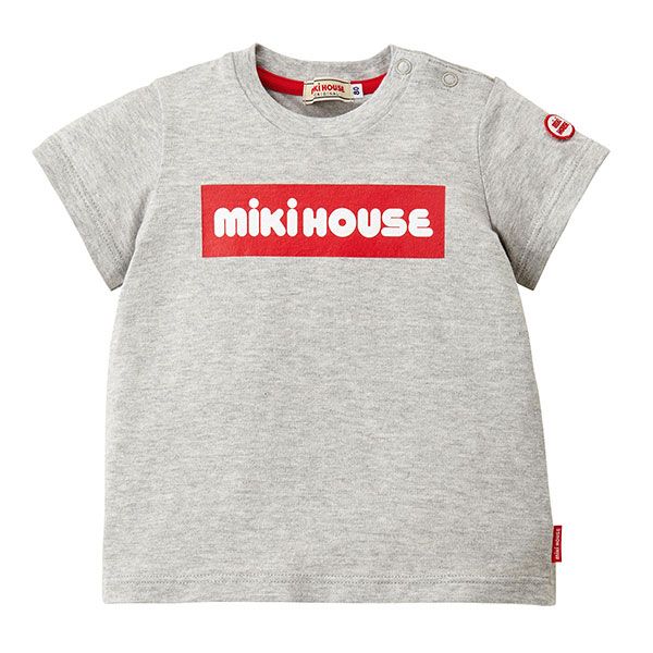 ○40％OFFセール○ミキハウス mikihouse ボックスロゴ 半袖T