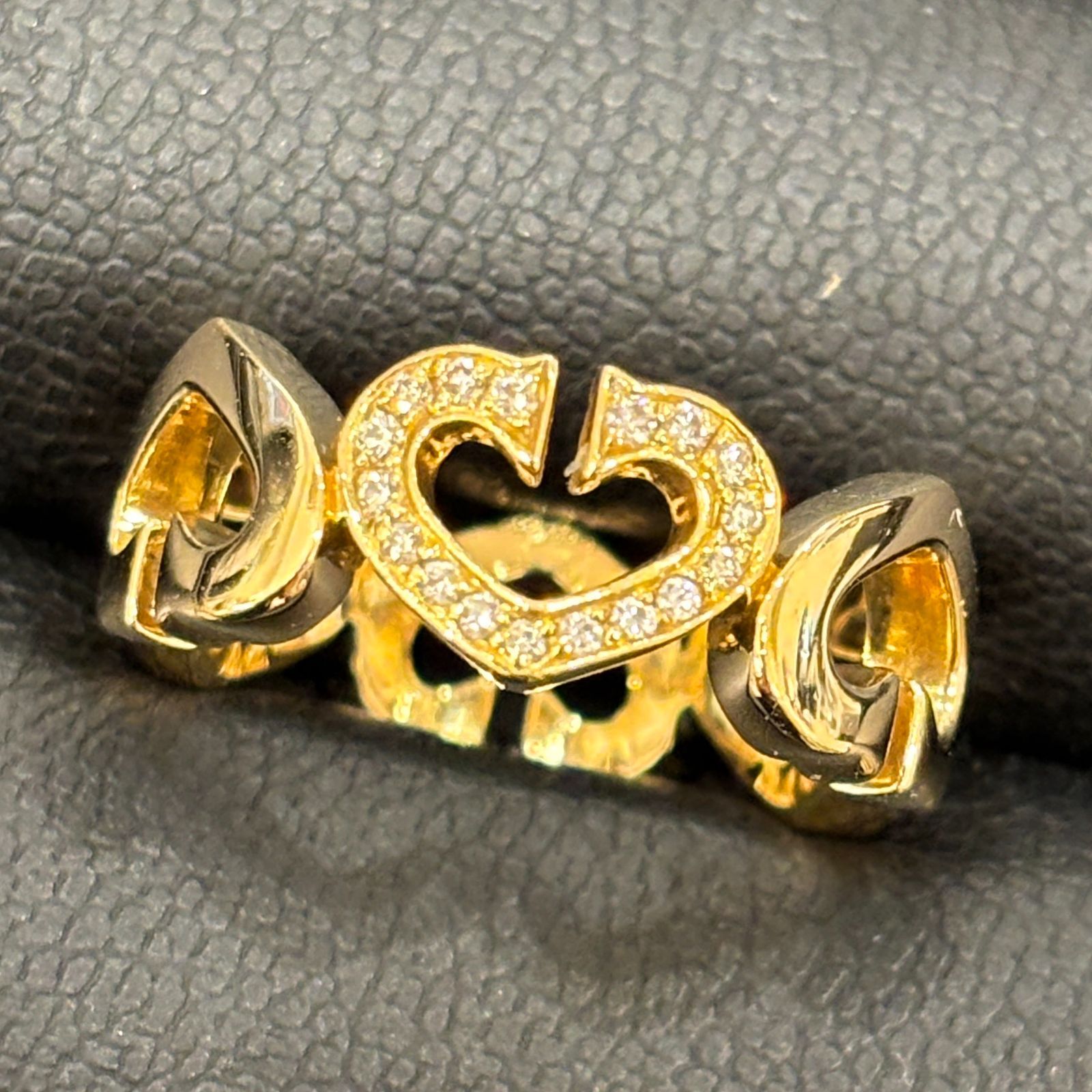 ΩNA1843 新品仕上げ済み！Cartier カルティエ Cハート リング