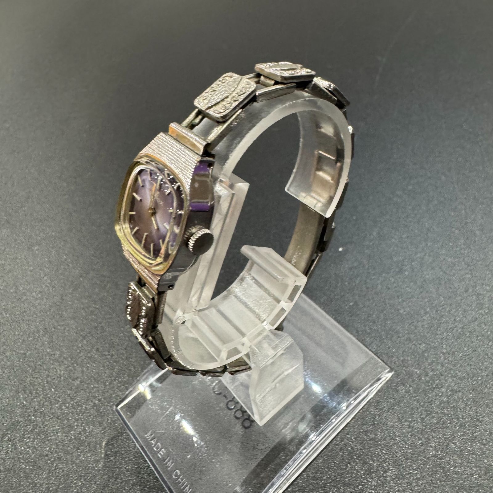 手巻き エドックス 時計 黒 B25072506