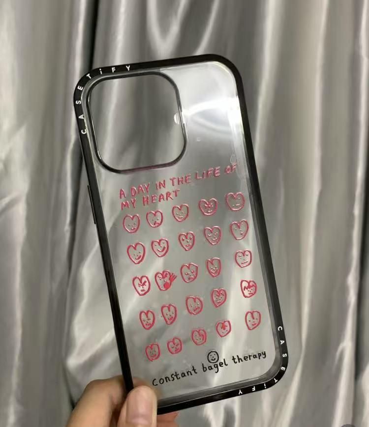 CASETIFY ハートデザイン iPhoneケース 可愛い インパクトライトケース ハートデザインシリーズ