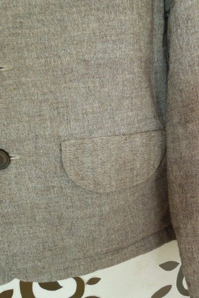 bighug 手織りコットンウールジャケット